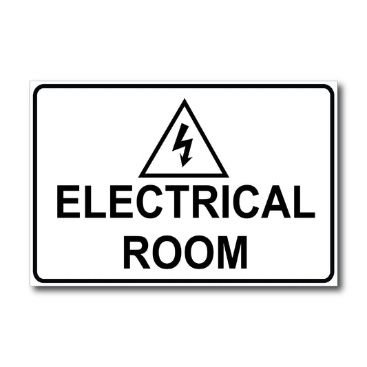 Electrical Room White - Sign