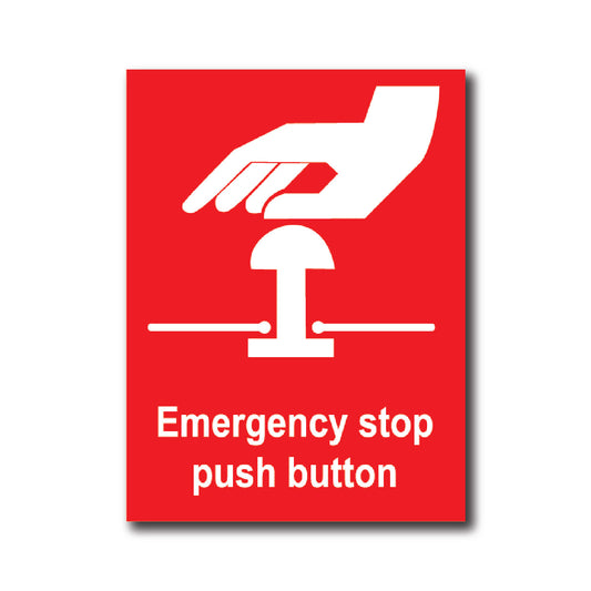 Emergency Stop push button - Sign