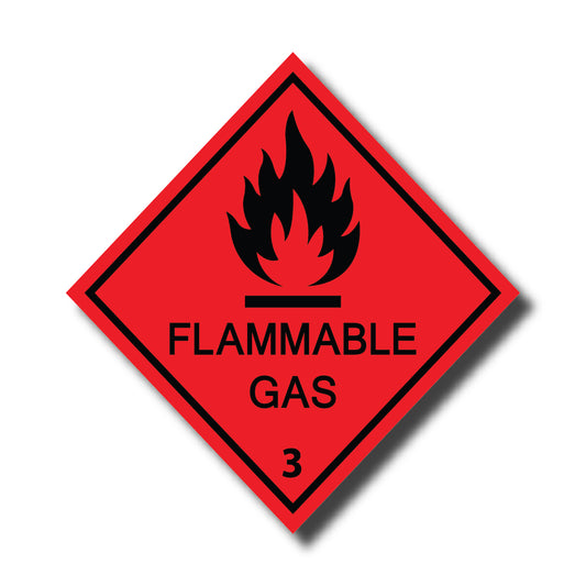 Flammable Gas 3 Label