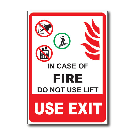 In case of Fire  - Sign